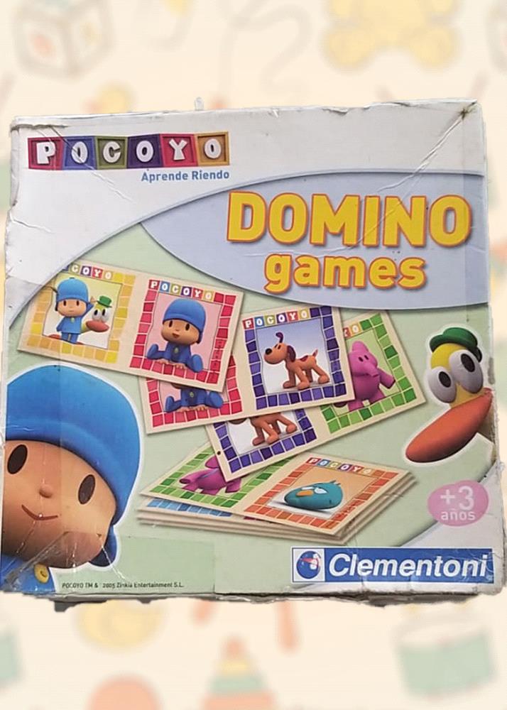 Unleash your childs inner gamer with the Pocoyo Domino Games! This engaging set combines the timeless fun of dominoes with the charm of Pocoyo and his friends.  Each domino is vividly illustrated with familiar characters, making learning and matching an exciting adventure.  Crafted from durable materials, these chunky dominoes are perfectly sized for little hands, ensuring easy gripping and safe play.  Whether playing solo or with friends, this game encourages strategic thinking, problem-solving, and color recognition.  It is an ideal way to foster early developmental skills while having a blast!

Disclaimer: Product colors and character depictions may vary slightly from the images shown due to manufacturing variations.

Price: PKR 700