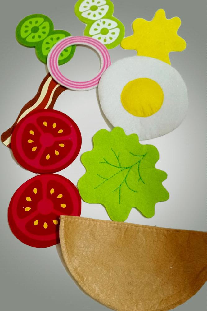 Get ready for some creative fun with this felt burger building toy set. This interactive set allows children to stack and arrange different burger ingredients just like the real thing. 1  Its a wonderful way to encourage imaginative play and fine motor skills.

Price: PKR 380

Disclaimer:
Please note actual product color and size may slightly vary.