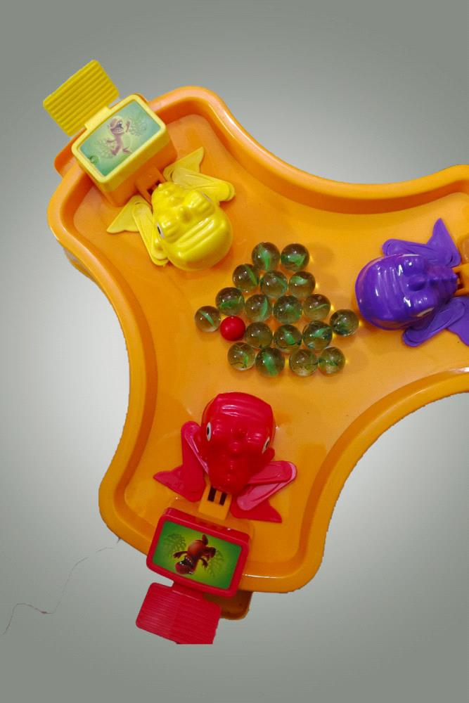 Get ready for fast action feeding fun with the Hungry Dino Chompers game! This exciting game features three friendly dinosaurs ready to gobble up marbles. Players press the levers to make their dinosaur chomp and try to eat as many marbles as possible. Its a lively and engaging game for 3 kids to play together, encouraging friendly competition and quick reflexes. Perfect for game nights or playtime, this game provides hours of energetic entertainment for young dinosaur fans.

Please note that actual product color may vary slightly due to photographic lighting sources or your monitor settings.

Price: PKR 650