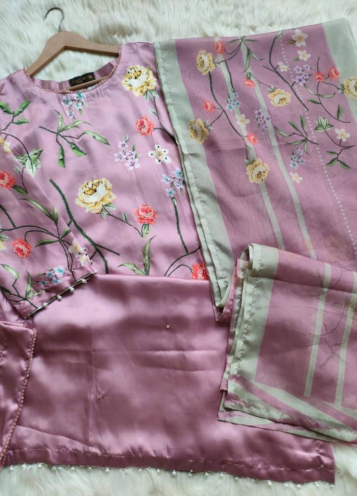 Step into timeless elegance with this latest Silk Hand Embellished 3-Piece Collection. Intricate handwork on premium silk, designed to make you stand out on any occasion. 

Whether it is a family gathering or a formal evening, the rich detailing and smooth fabric offer unmatched grace and comfort.

Sizes: Small, Medium, Large, and X-Large

Price: PKR 6550/-

Disclaimer:
Actual product color may vary slightly due to lighting and screen settings.